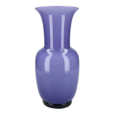 Vasen in Violett - zum Beispiel die Venini Opalino in Indigo / Weiß