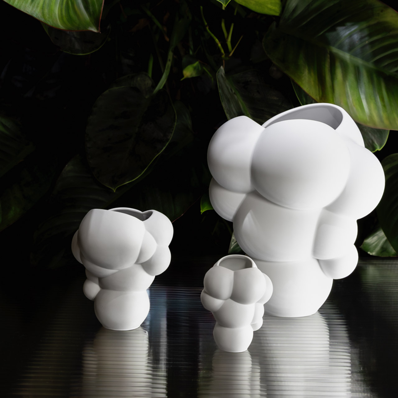 Vase 14 cm matt white, Töpferei, Krug, Vase, Sphäre, Kunst