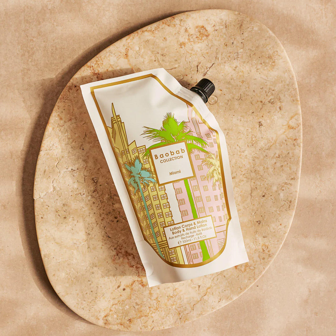 Body & Hand Lotion Refil 0.35 l, Essen, Präsentation des Essens