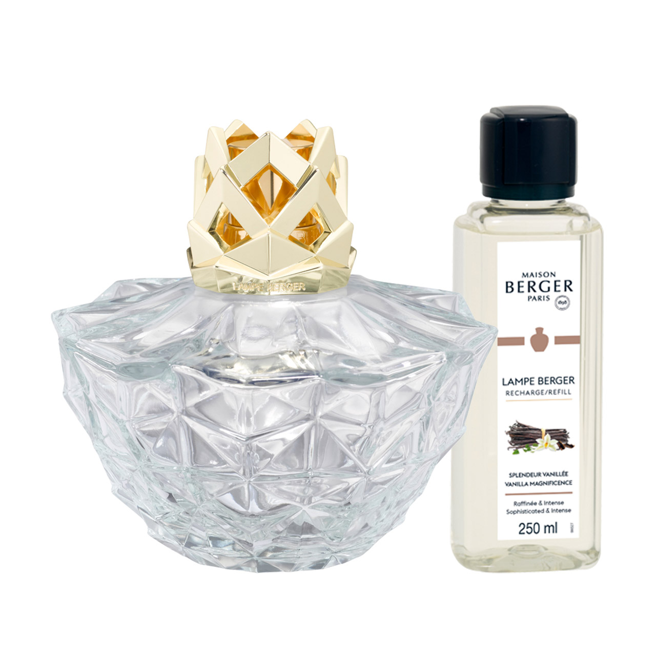 Kali Transparent Fragrance Lamp with 250 ml Fragrance Magic of Vanilla, Flasche, Kosmetik, Parfüm