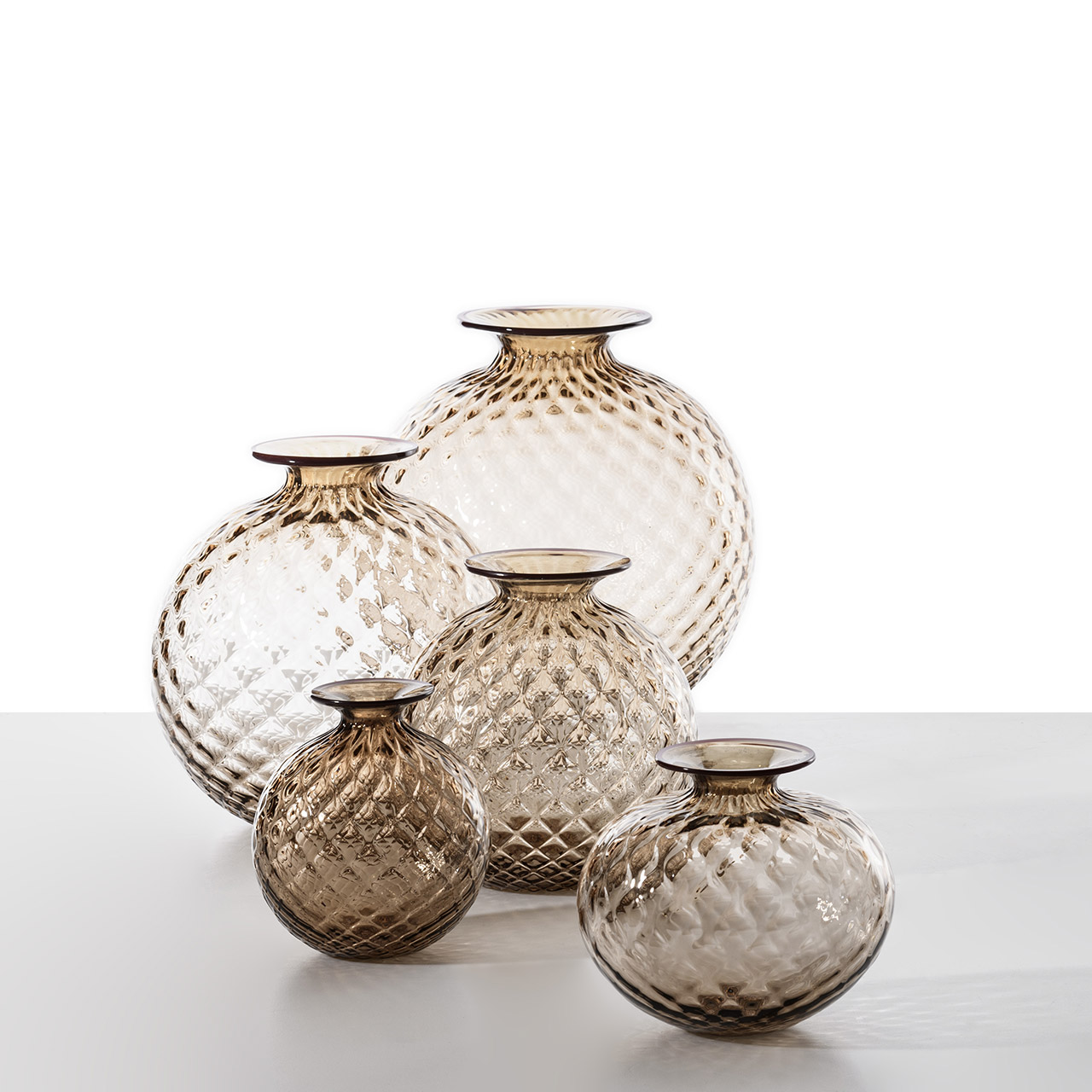 Vase 24.2 cm moka/red thread