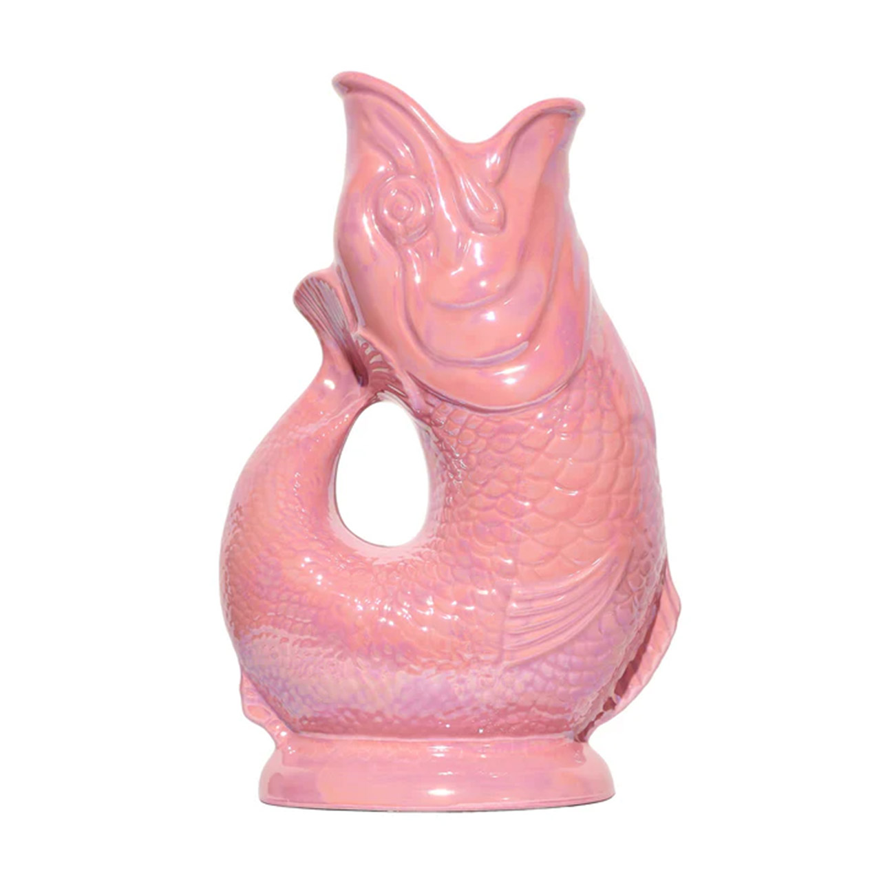 Gluckigluck, Karaffe extra large 1,10 l pink perlmutt "Special Edition", Krug, Töpferei, Vase, Hühnchen, Geflügel