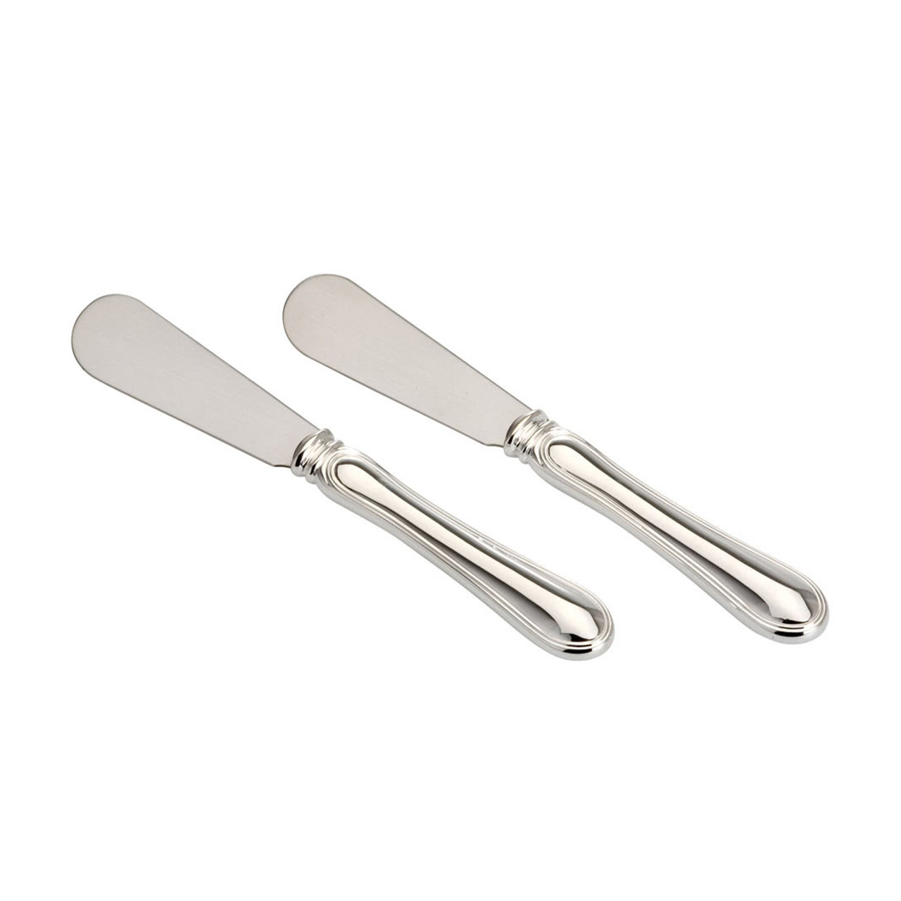 Butter knife set 2-piece silver-plated, Besteck, Klinge, Waffe, Messer