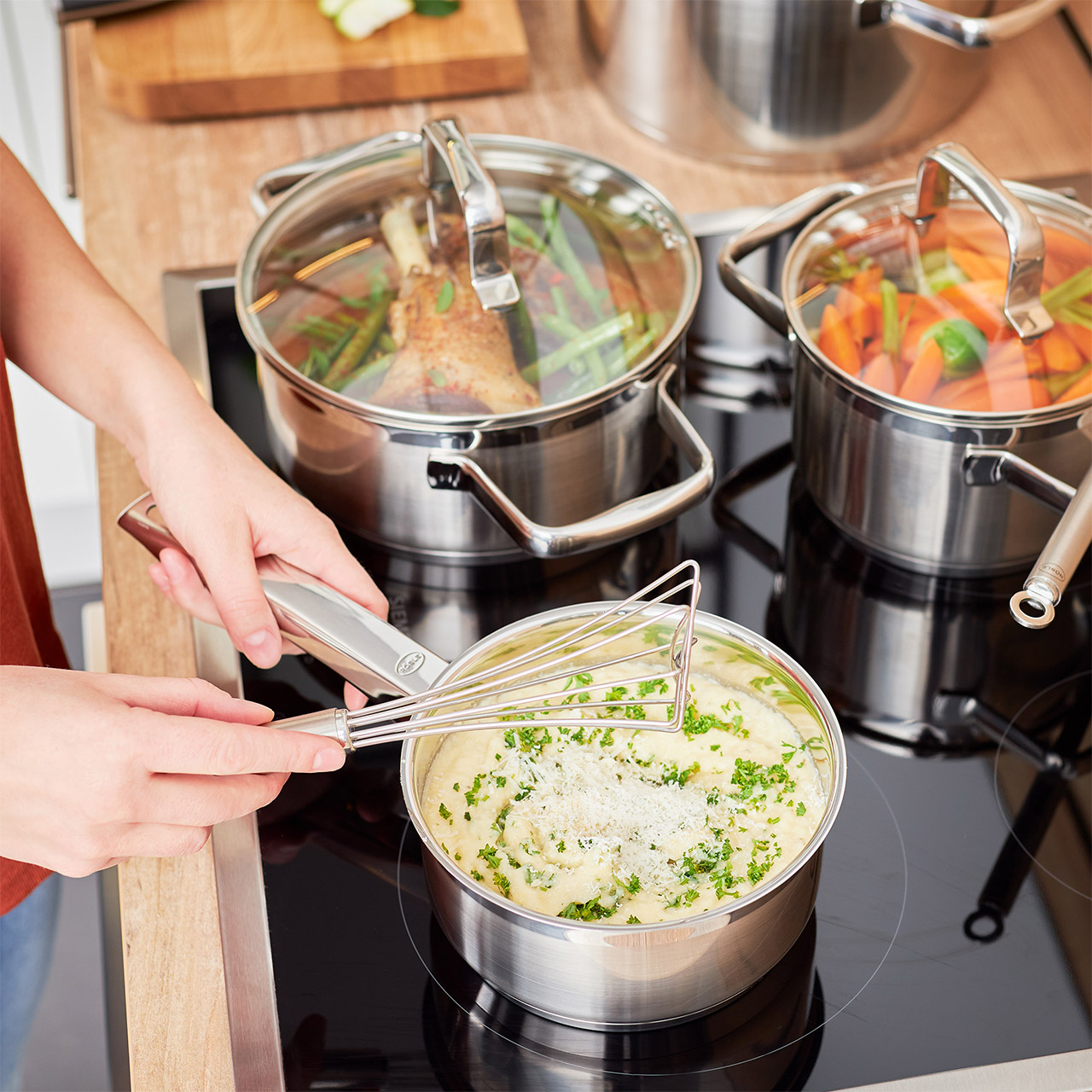 Gourmet Whisk 27 cm, Kochtopf, Kochgeschirr, Essen, Topf