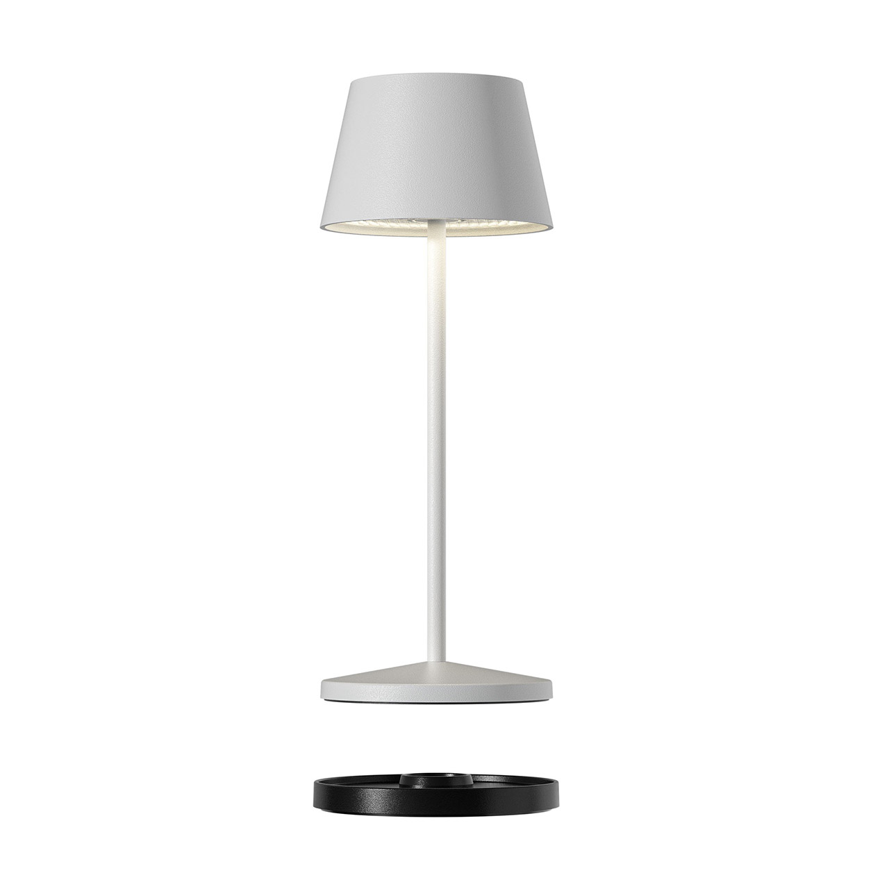Table lamp LED 20 cm dimmable white, Lampe, Tischlampe, Lampenschirm