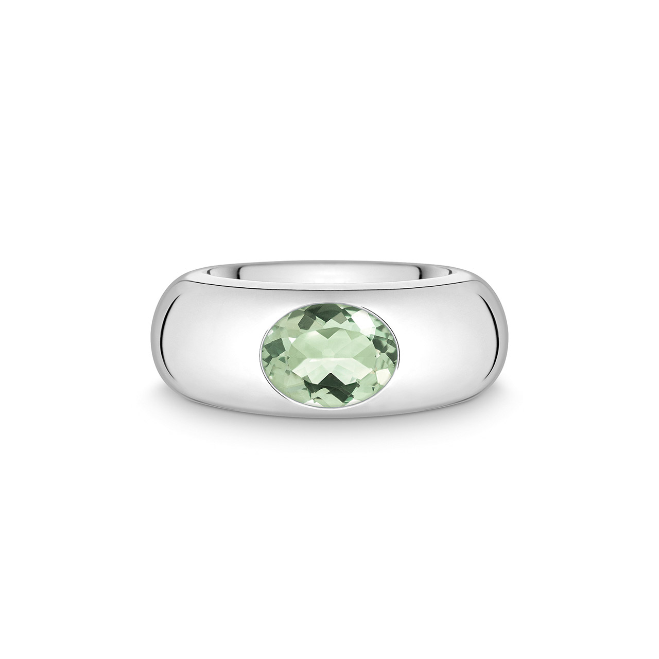 Ring Sterlingsilber 925 Prasiolith W55