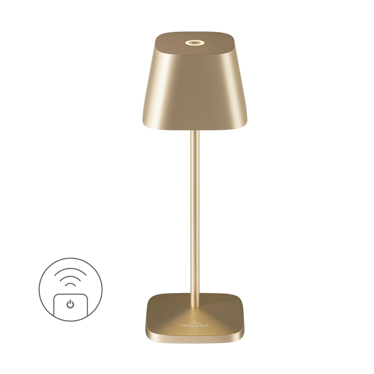 Table lamp LED 20 cm dimmable gold brushed, Lampe, Tischlampe, Lampenschirm