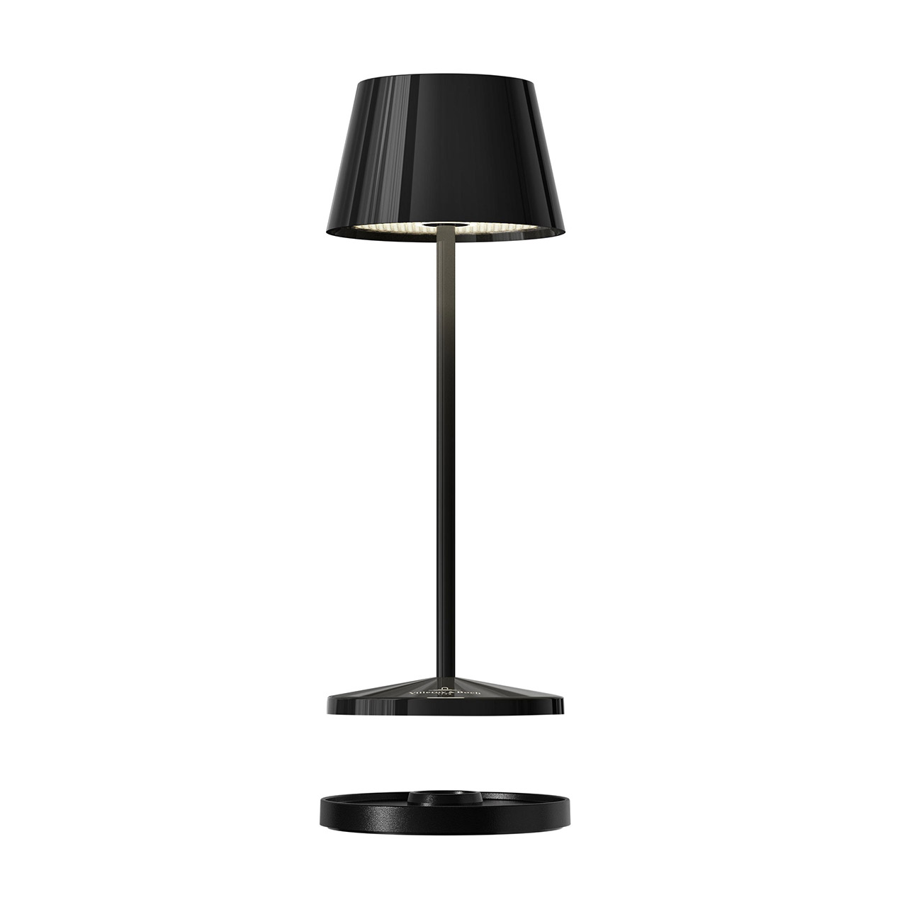 Table lamp LED 20 cm dimmable black ceramic, Lampe, Lampenschirm, Tischlampe