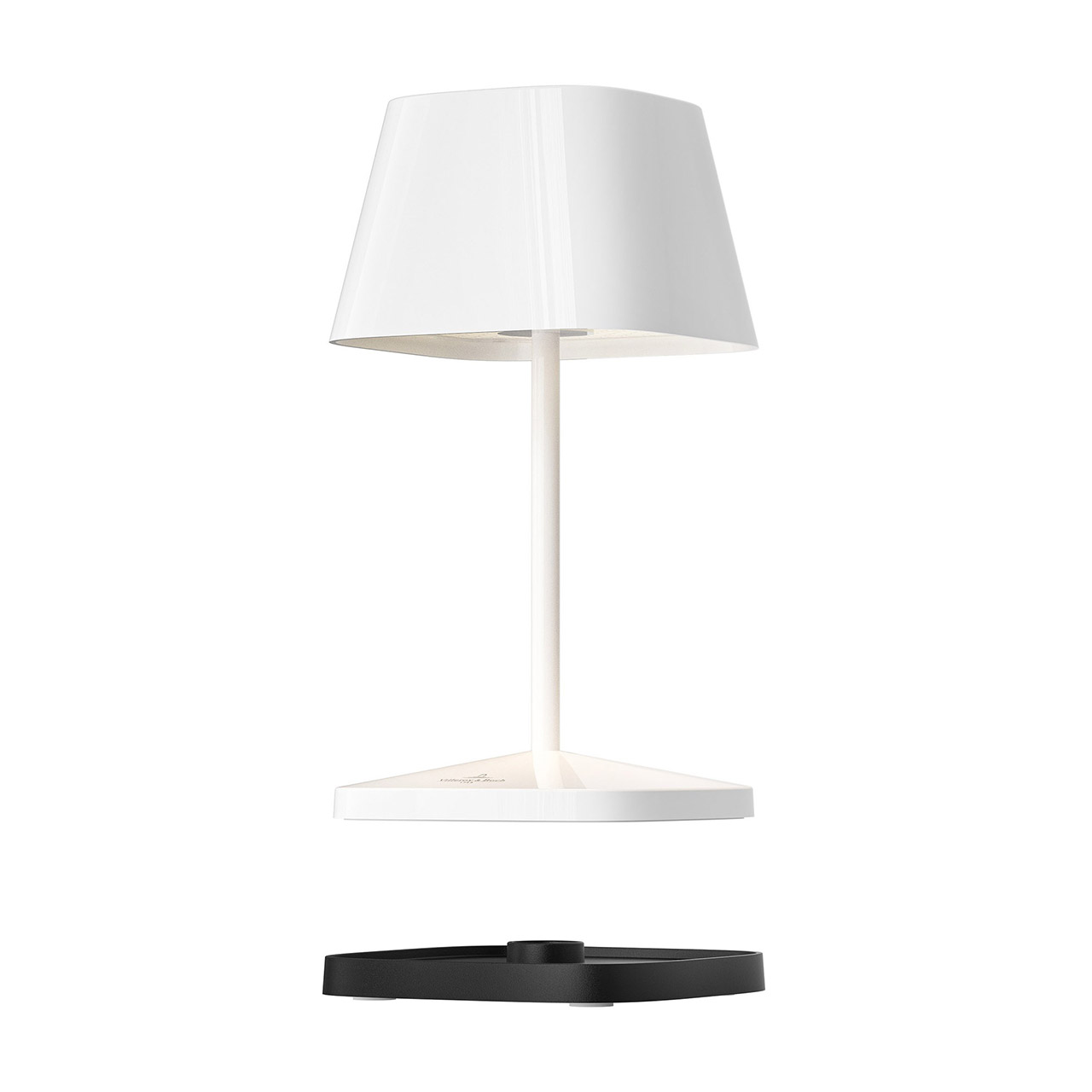 Table Lamp LED 20 cm dimmable white ceramic, Lampe, Tischlampe, Lampenschirm