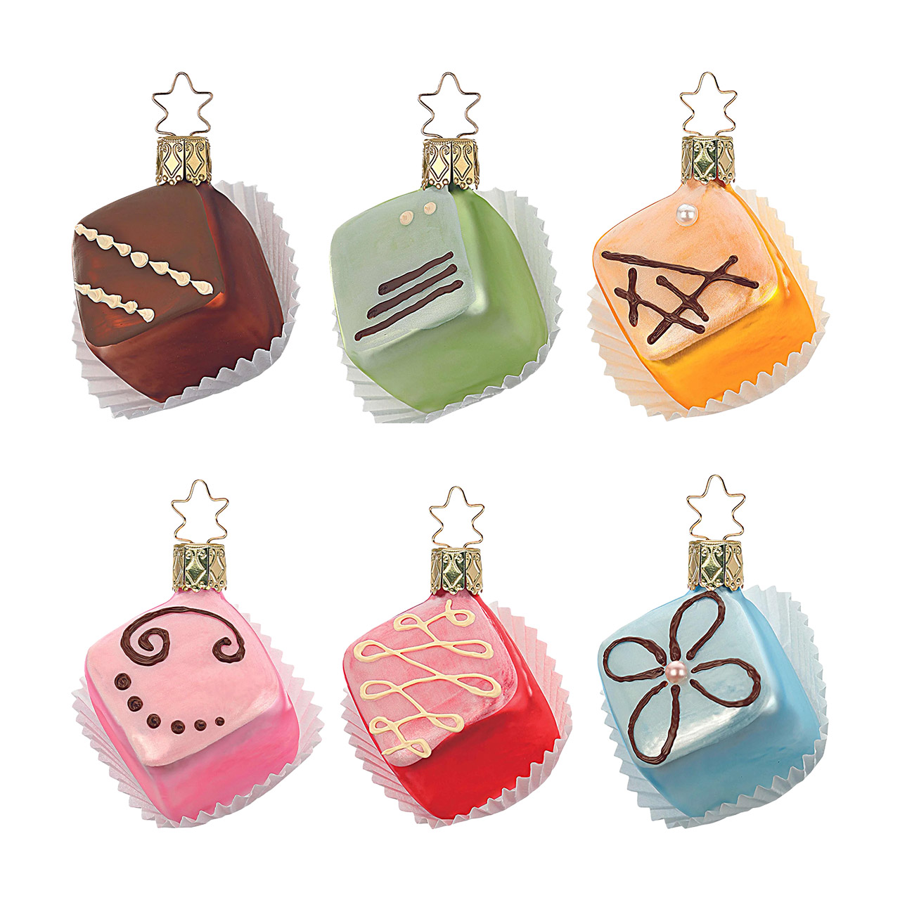 Christmas tree decorations Praline Petit Fours, Zubehor, Ohrring, Schmuck