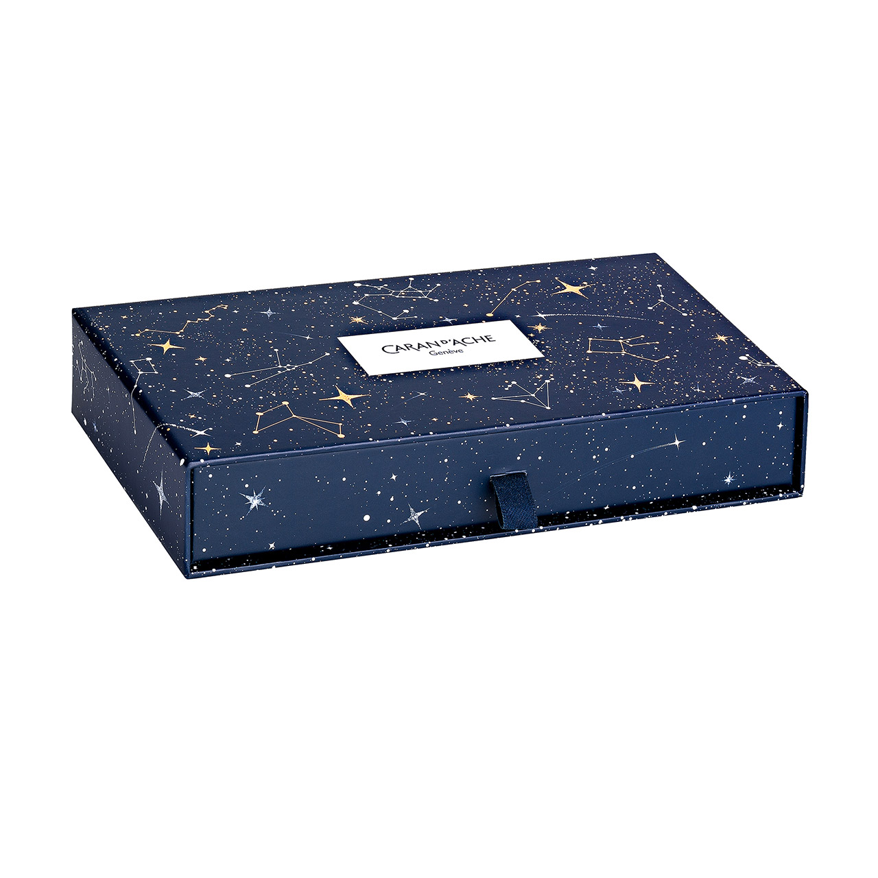 Ballpoint Cosmic Blue with leather case, Kiste