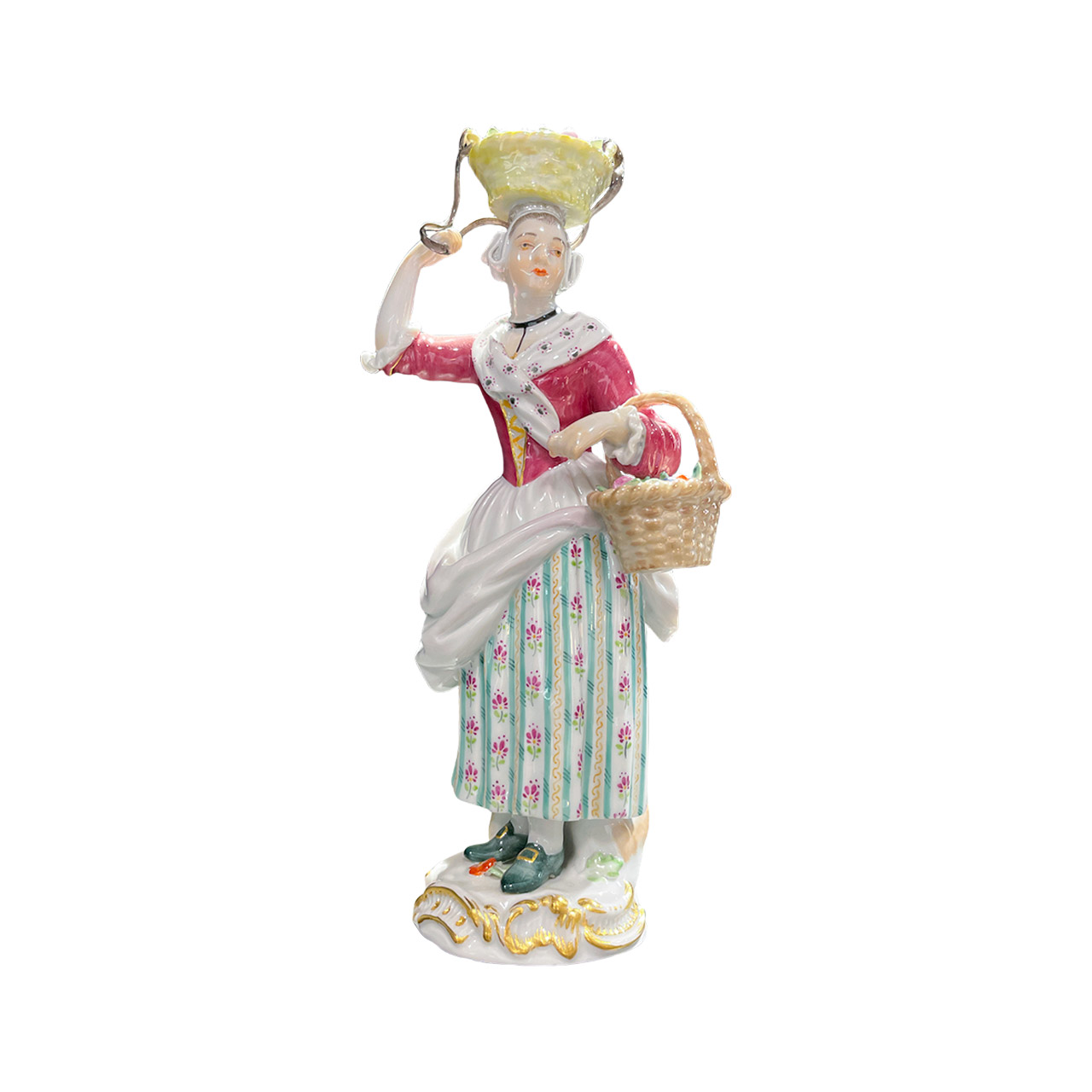 Woman with 2 baskets, Figur, Person