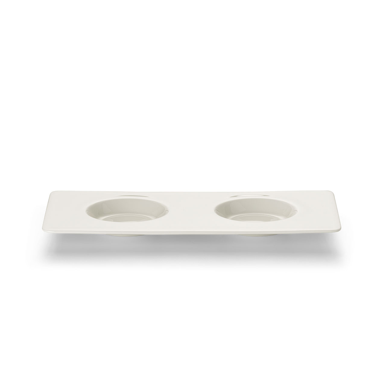 Tray 12x25 cm, Doppeltes Waschbecken, Spüle, Kunst, Porzellan, Töpferei