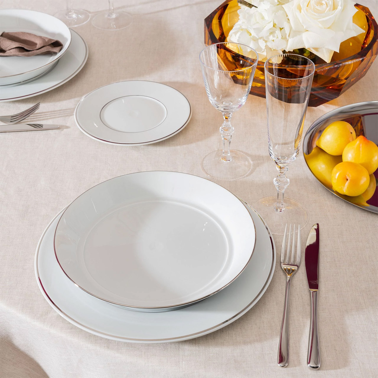 Soup plate 24 cm, Besteck, Untertasse, Mahlzeit, Gabel, Teller