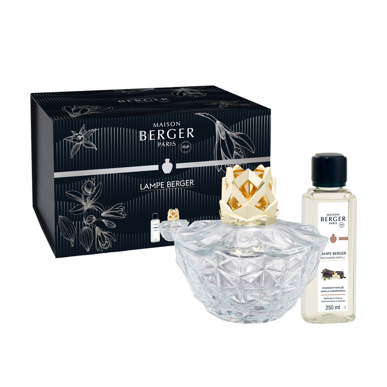 Kali Transparent Fragrance Lamp with 250 ml Fragrance Magic of Vanilla, Flasche, Kosmetik, Parfüm