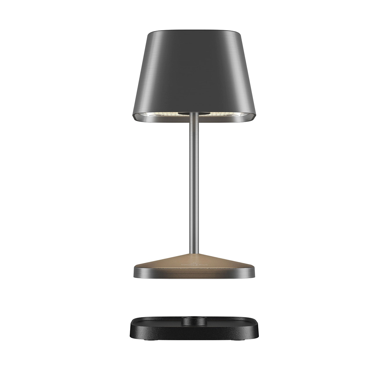 Table Lamp LED 20 cm dimmable graphit, Lampe, Tischlampe, Lampenschirm