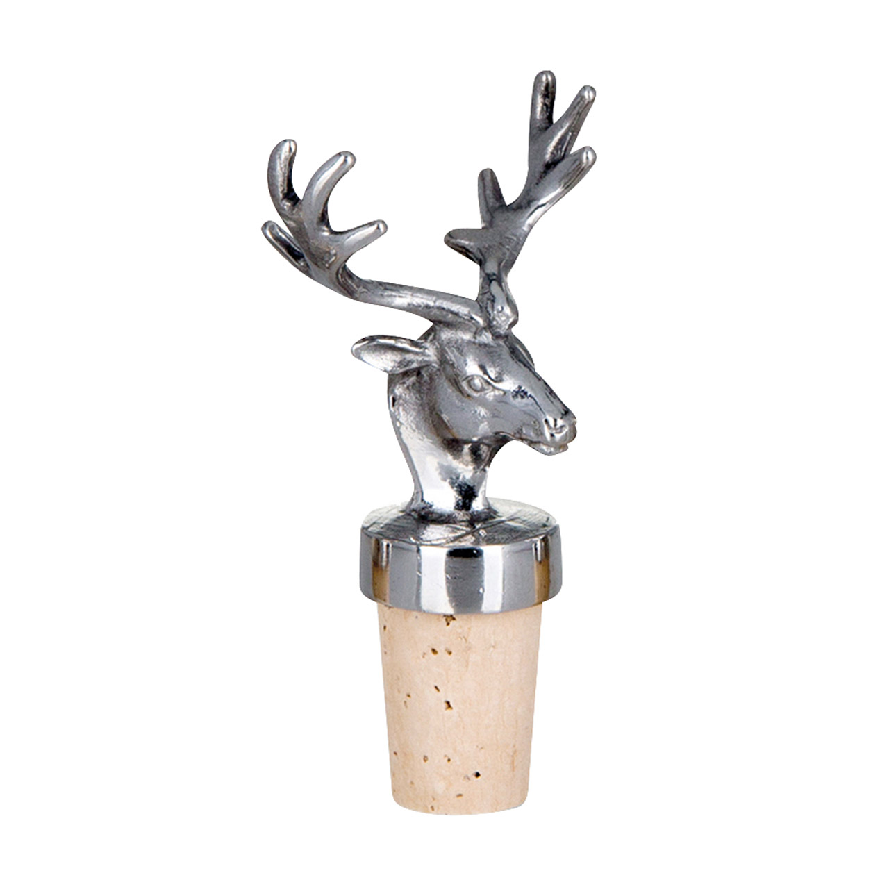 Bottle cork dear head stainless steel, Tier, Antilope, Säugetier, Tierwelt
