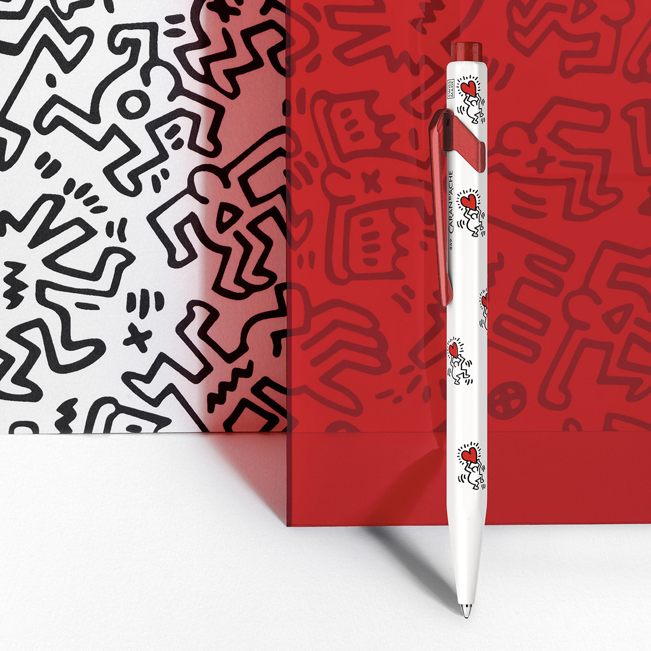 Ballpoint Keith Haring white, Stift