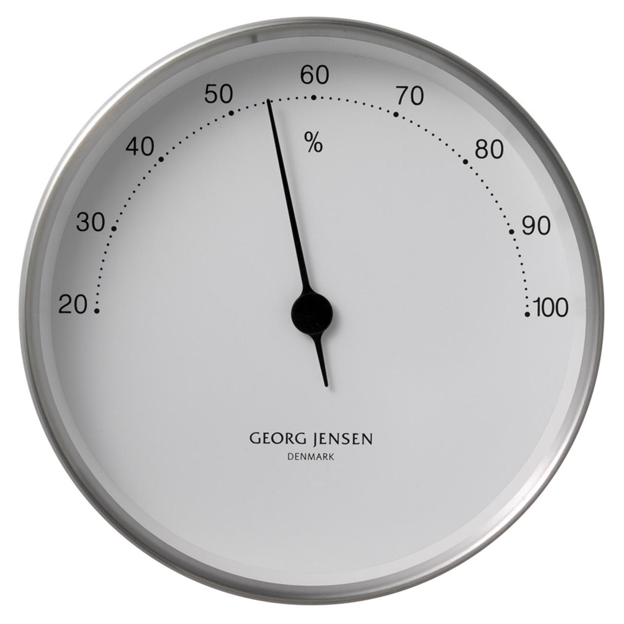 Hygrometer 10 cm steel/white, Spurweite