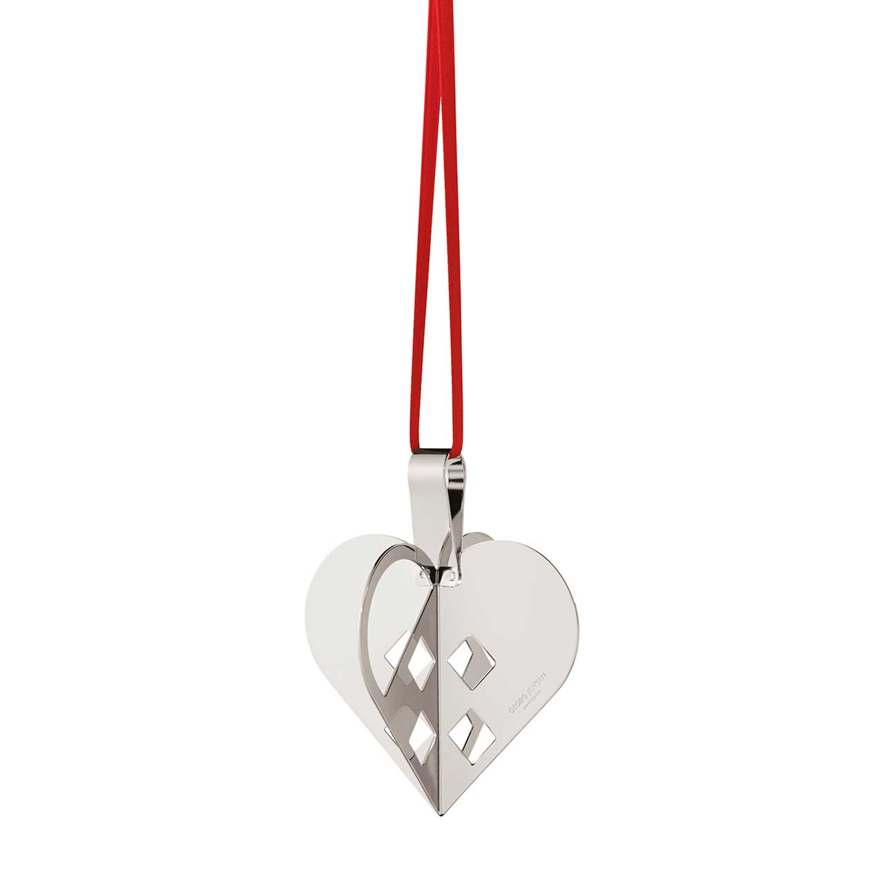 Holiday Ornament 2025 Heart palladium