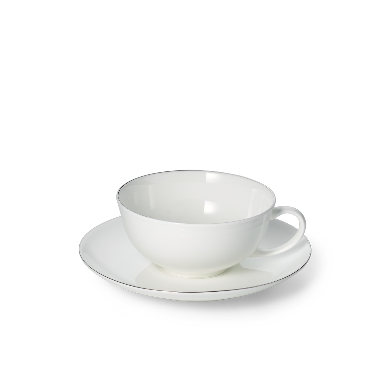 Tea cup with saucer 0.20 l, Untertasse, Tasse