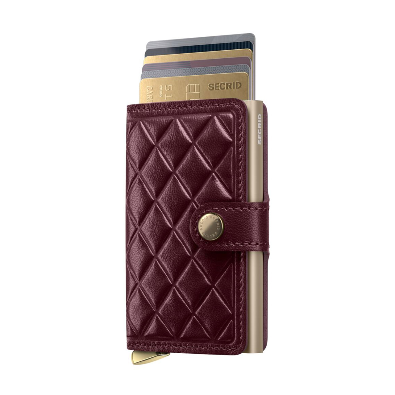 Miniwallet Emboss Diamond Bordeux, Zubehor, Tagebuch, Geldbörse