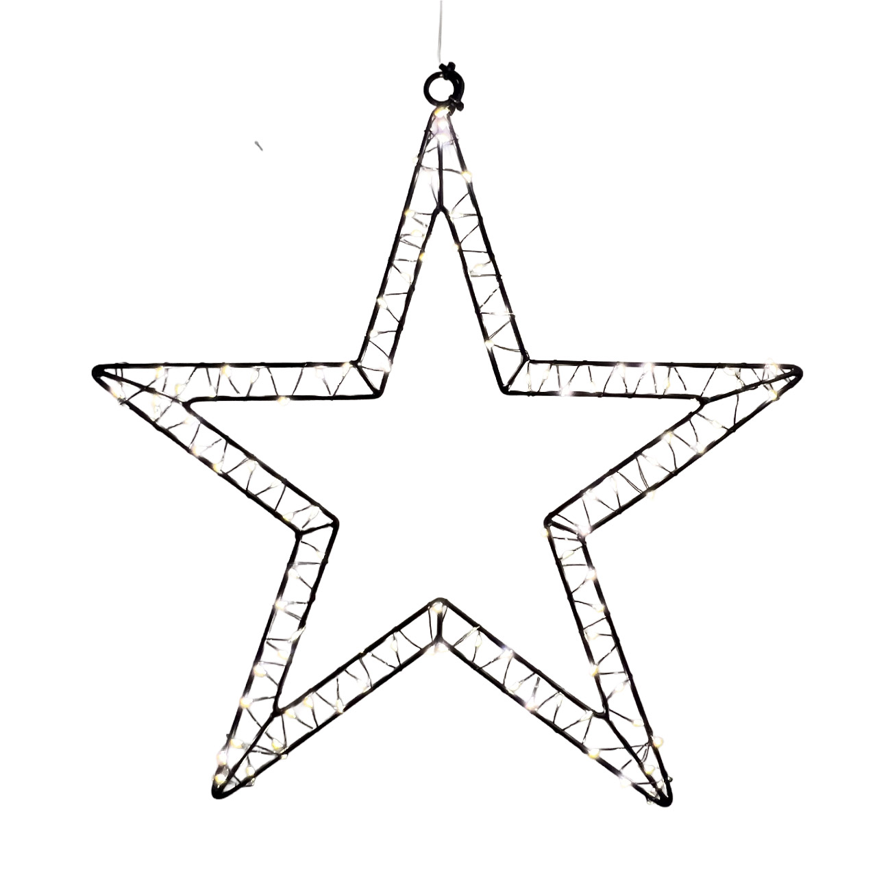 Decorative light LED star 2D 40 cm black, Sternsymbol, Symbol