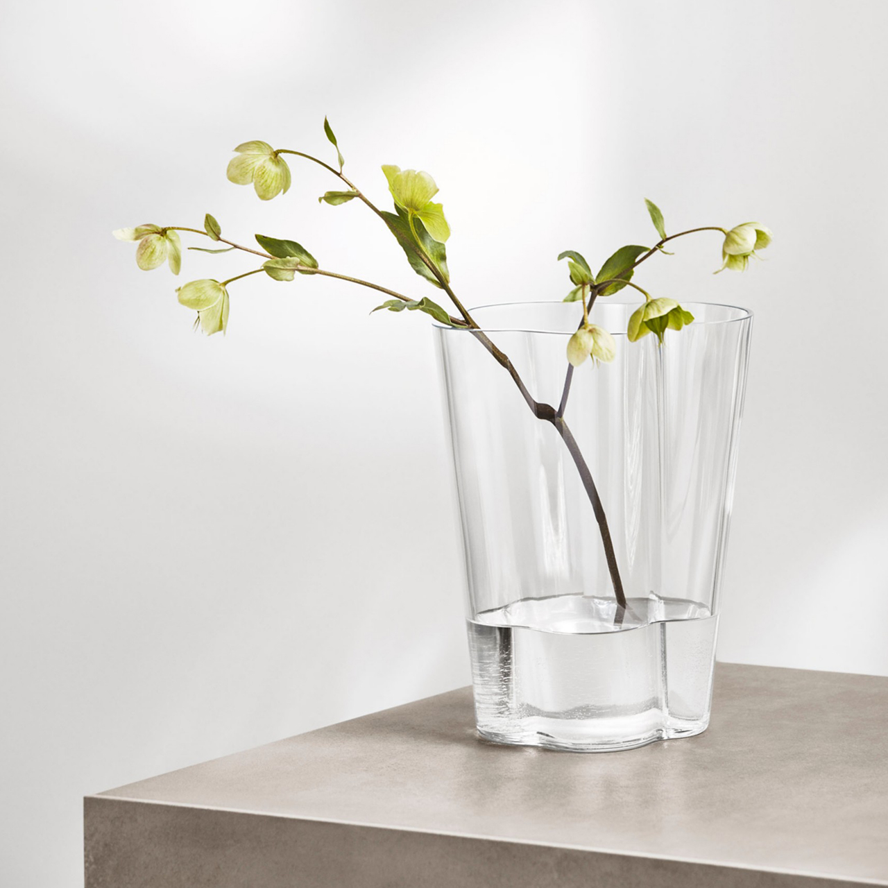 Vase 27 cm klar