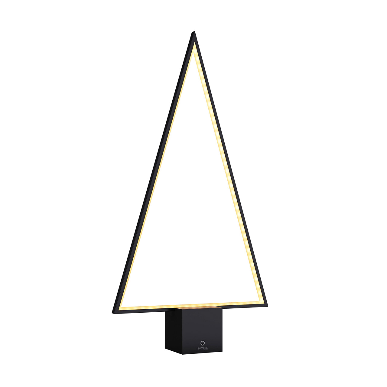 Decorative lamp LED 66 cm dimmable black, Dreieck