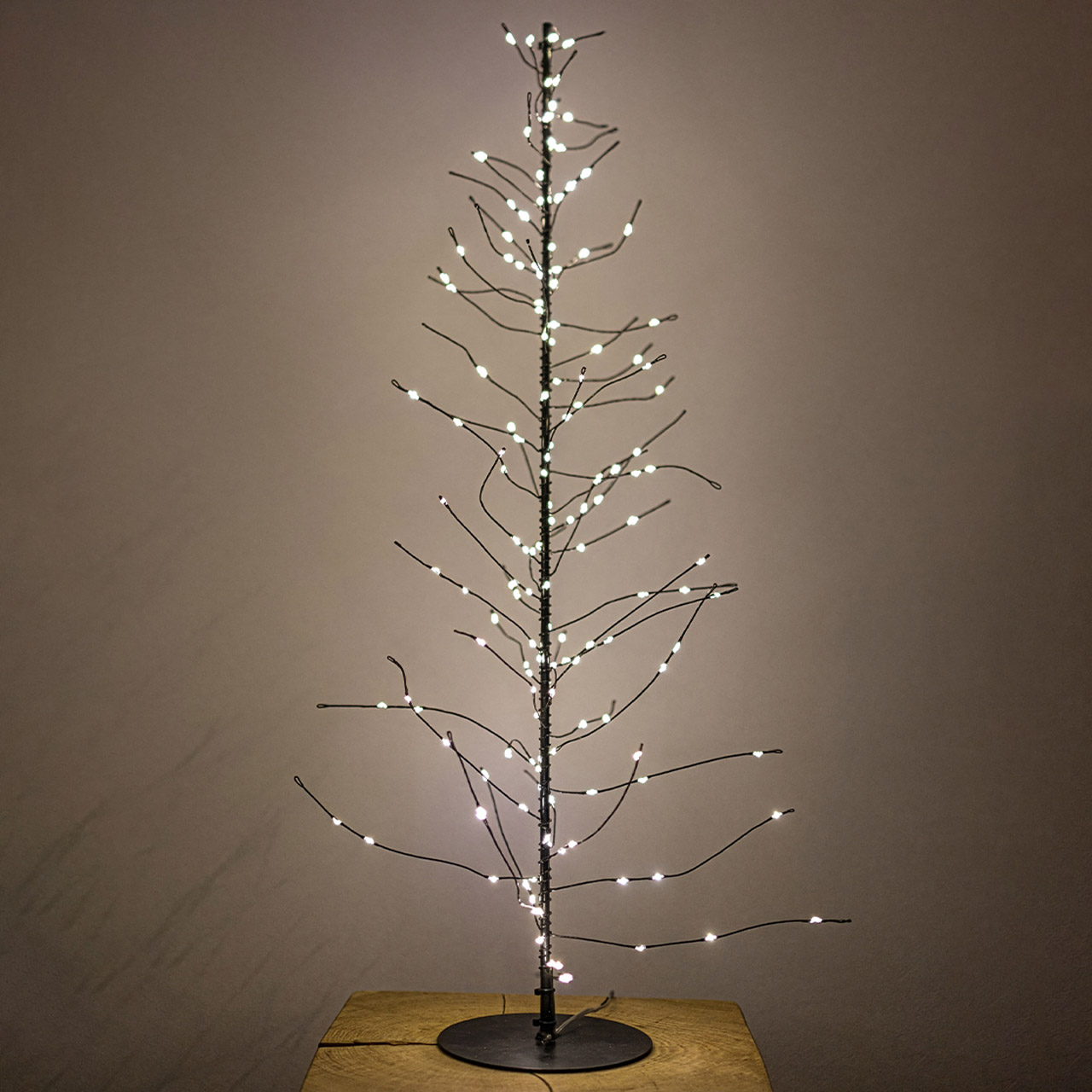 LED glitter tree 60 cm black, Lampe, Pflanze, Mobiliar