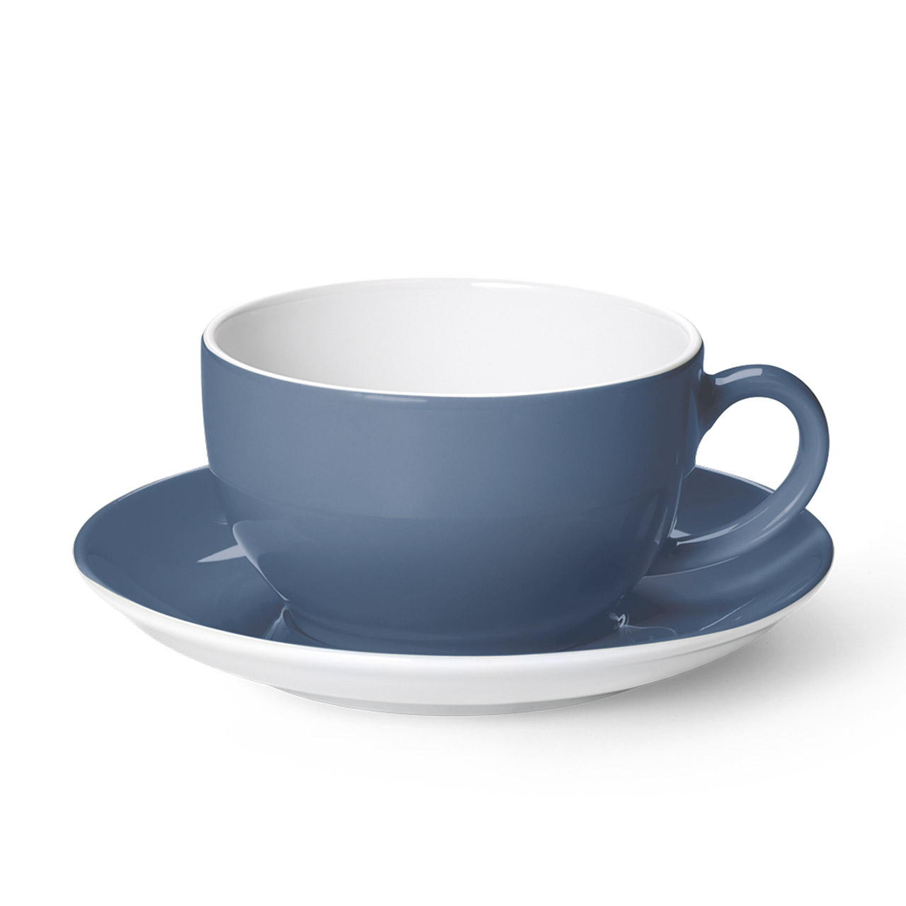 Dibbern 'Solid Color indigo', Kaffeetasse m. U. 0,25 l, Untertasse, Tasse