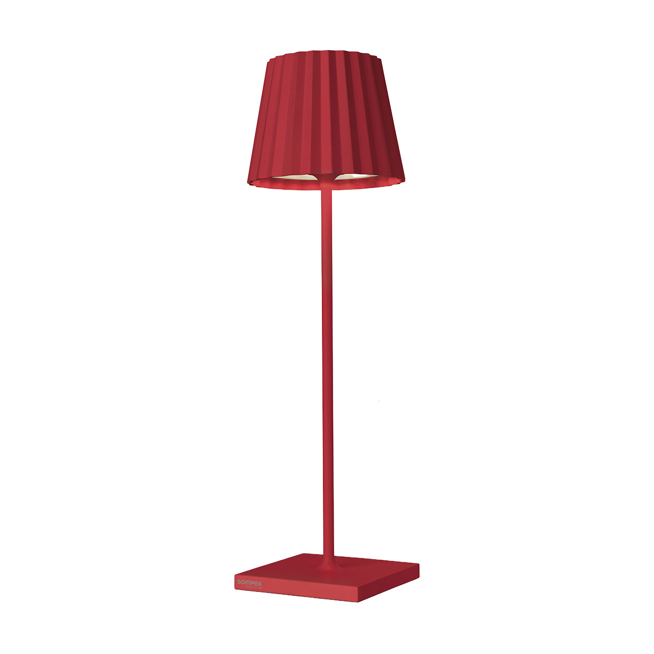 Table Lamp LED 38 cm dimmable red, Lampe, Lampenschirm