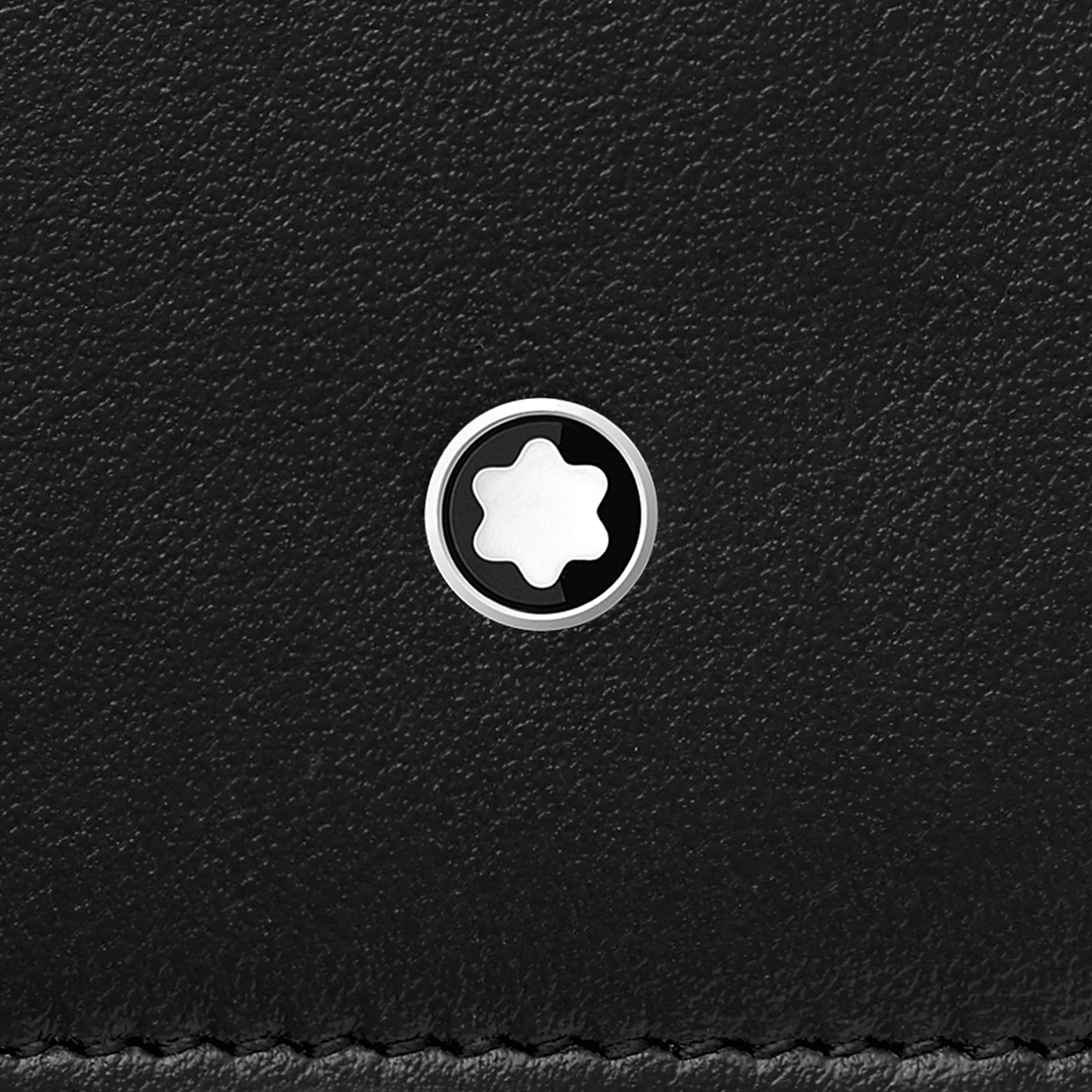 Credit card case with zip 8 cc black, Logo