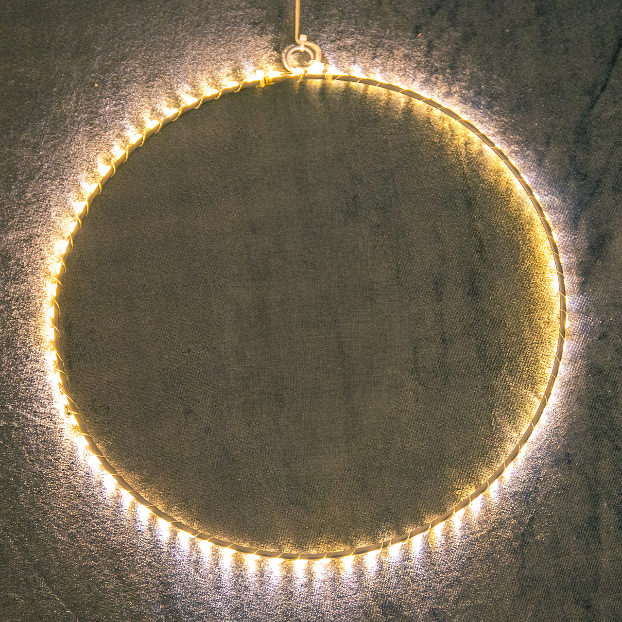 Decorative LED ring light 30 cm silver, Reifen, Zubehör