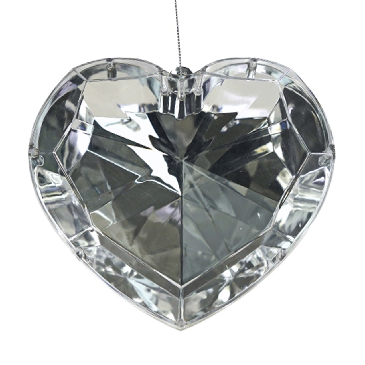 Christmas tree decoration diamond heart acrylic clear, Zubehor, Diamant, Edelstein, Schmuck, Medaillon