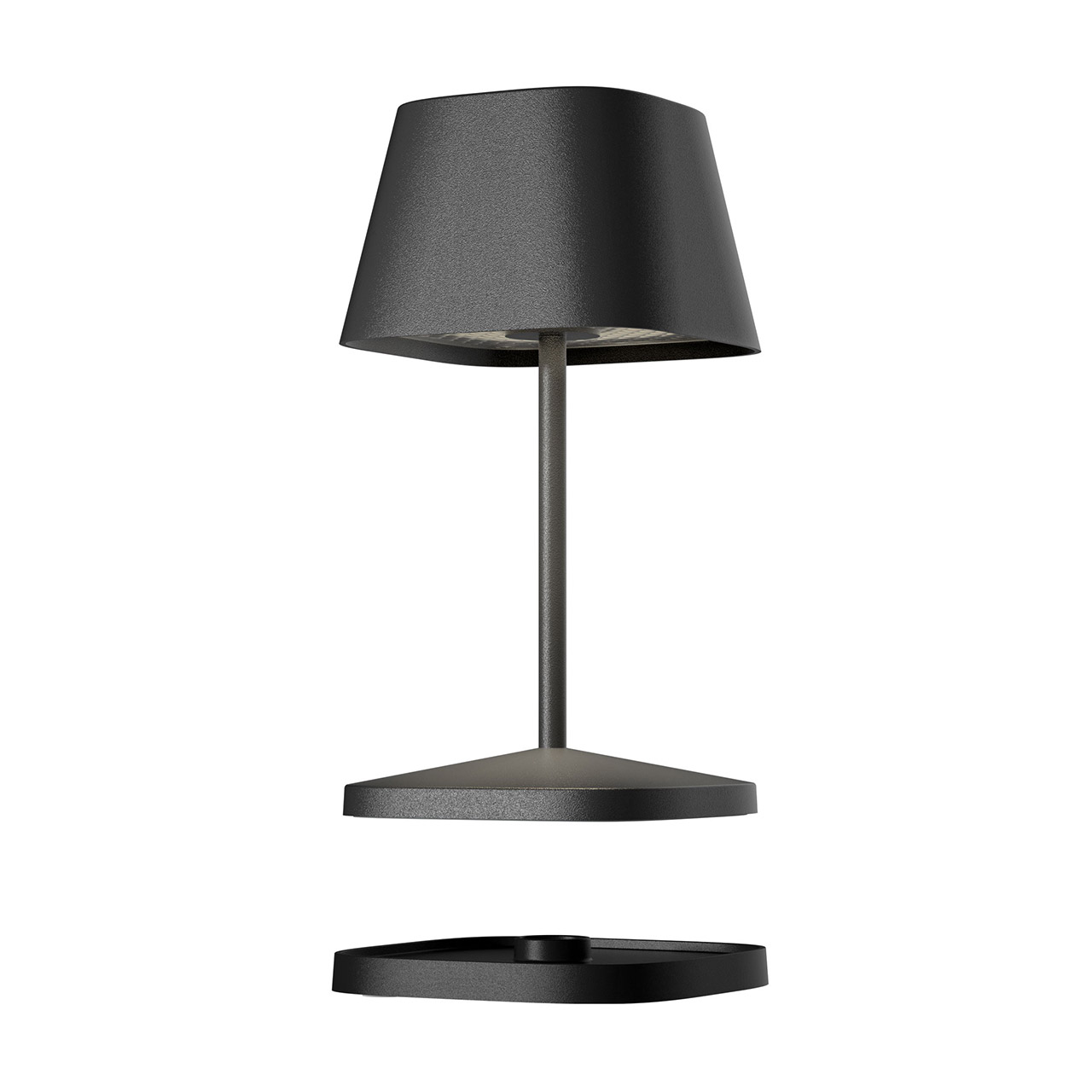 Table Lamp LED 20 cm dimmable black, Lampe, Lampenschirm, Tischlampe