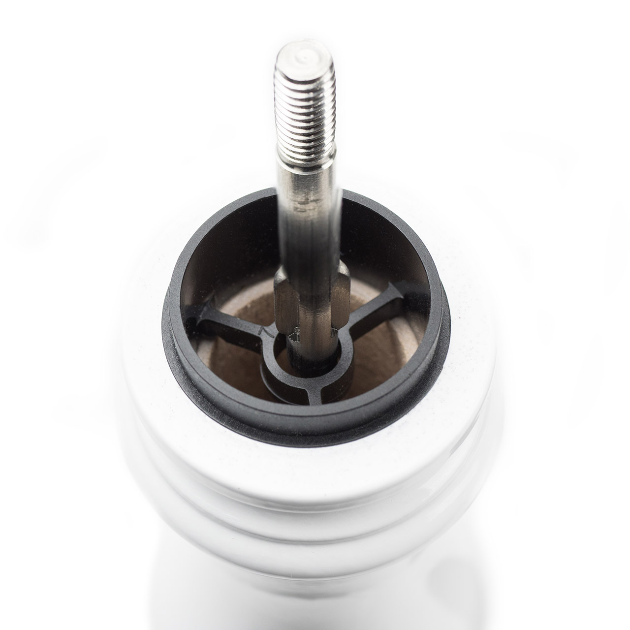 Pepper Mill 30 cm white lacquer, Maschine, Rad, Sprach, Schraube