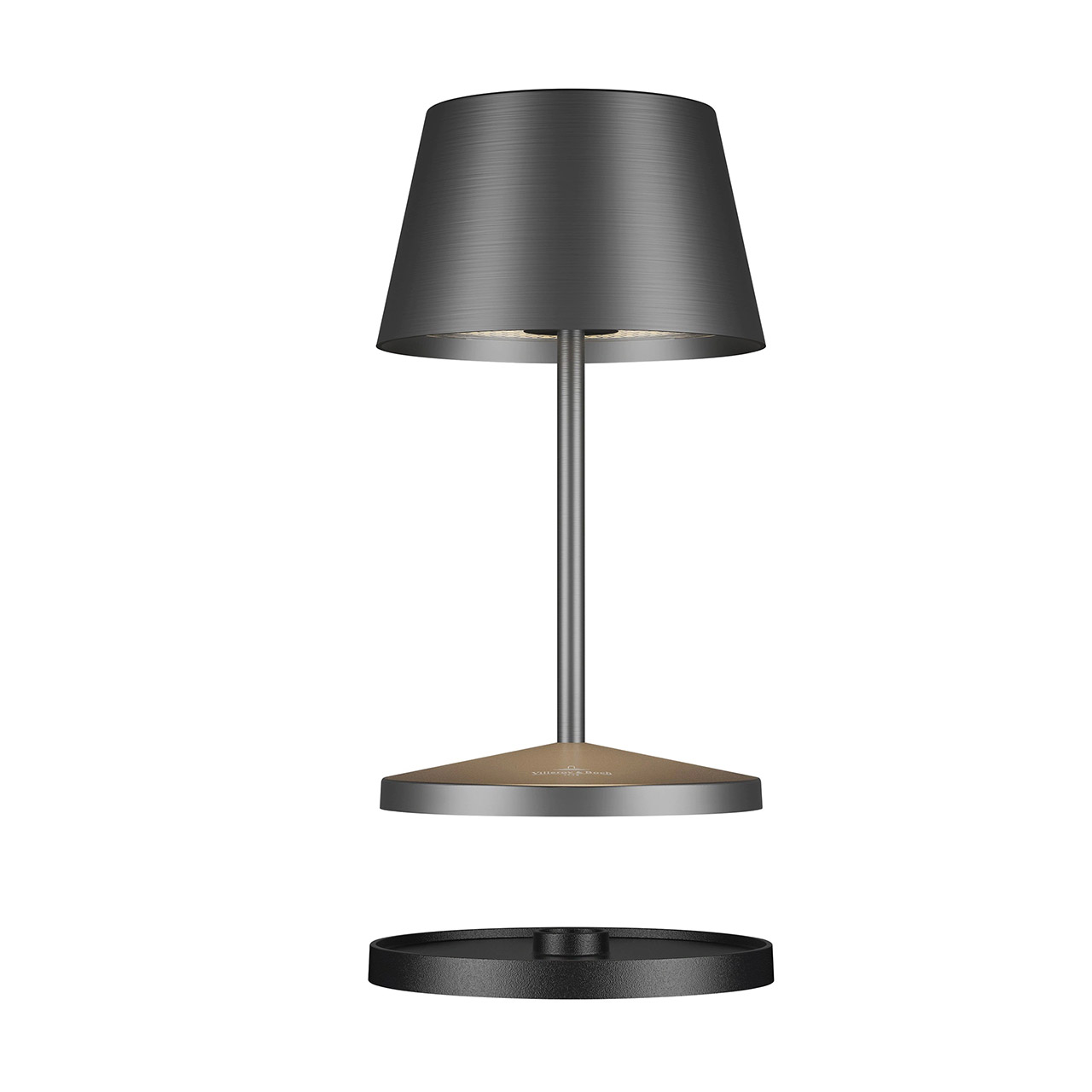 Table lamp LED 20 cm dimmable graphit, Lampe, Tischlampe, Lampenschirm
