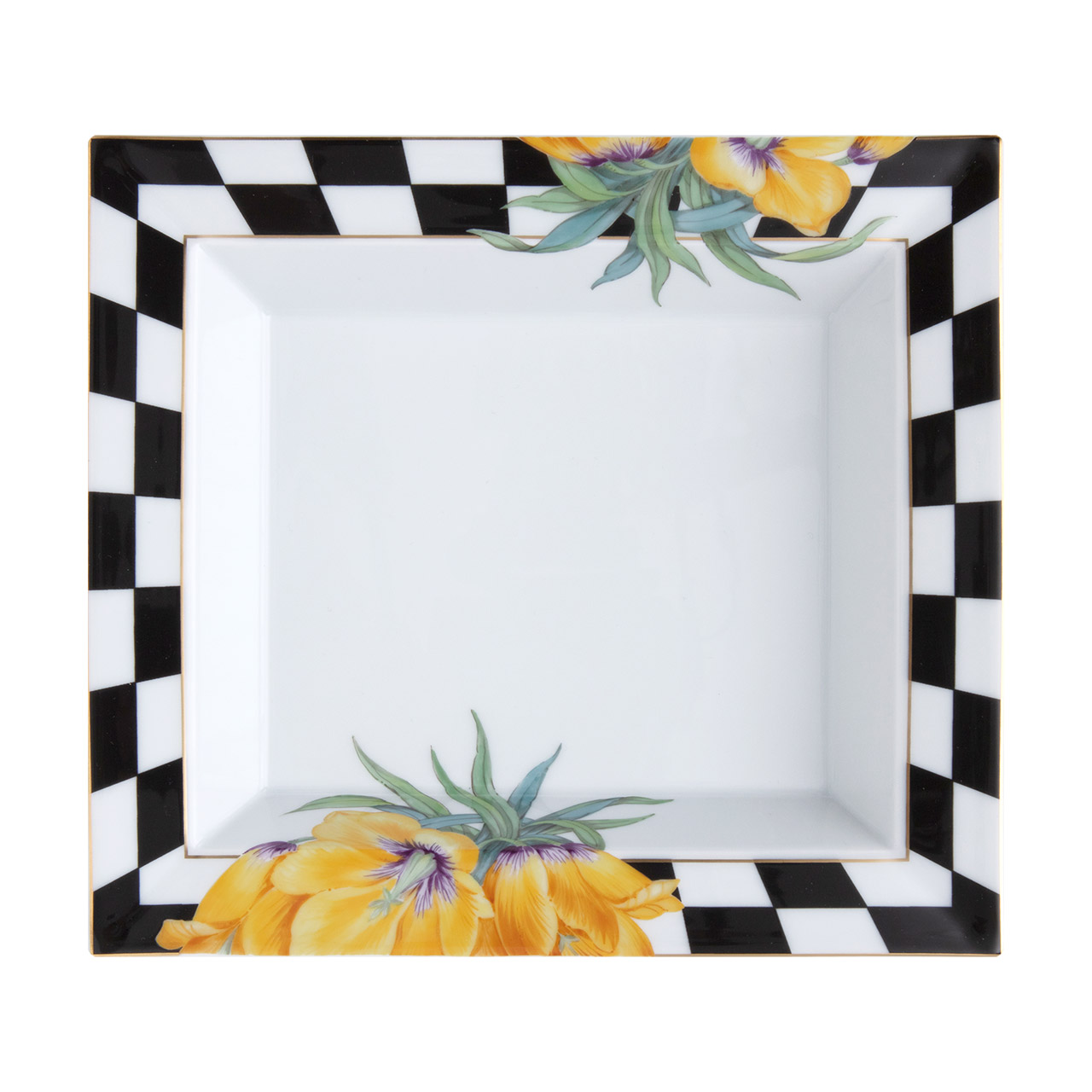 Vide-poche 21x18.5 cm Chess Flowers