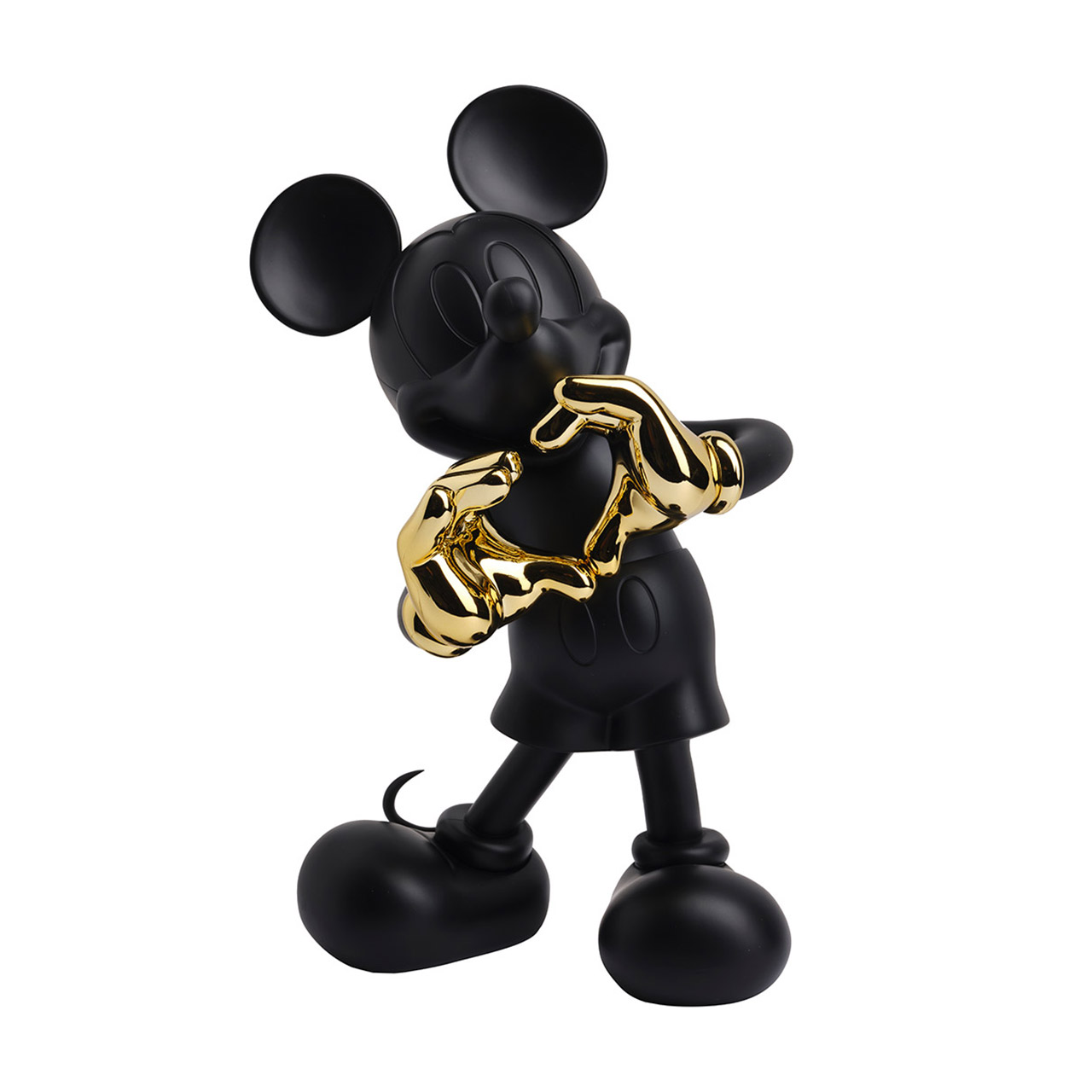 Mickey with Love by Kelly Hoppen 30 cm black/gold, Figur, Mickey Maus, Schwarz, Gold, Skulptur