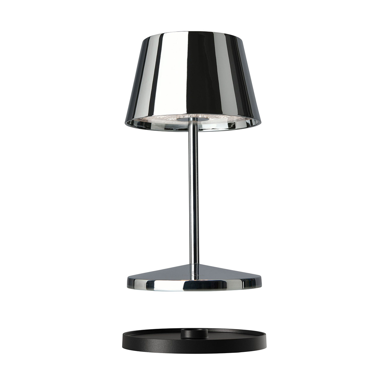 Tischlampe LED 20 cm dimmbar chrom