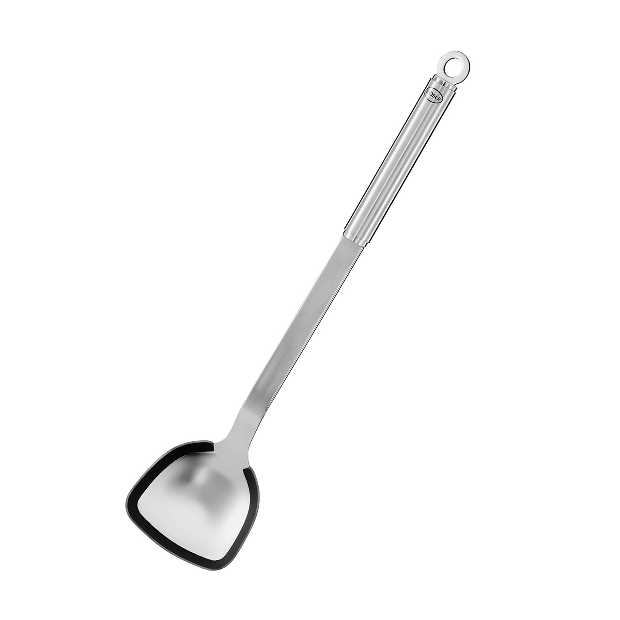 Pan & Wok Spoon with Silicone Edge, Besteck, Löffel, Küchenutensilien, Schöpfkelle, Rauchrohr