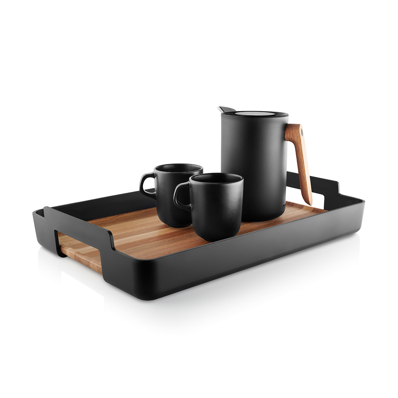 Rectangular bamboo tray 50x34 cm, Tablett, Tasse