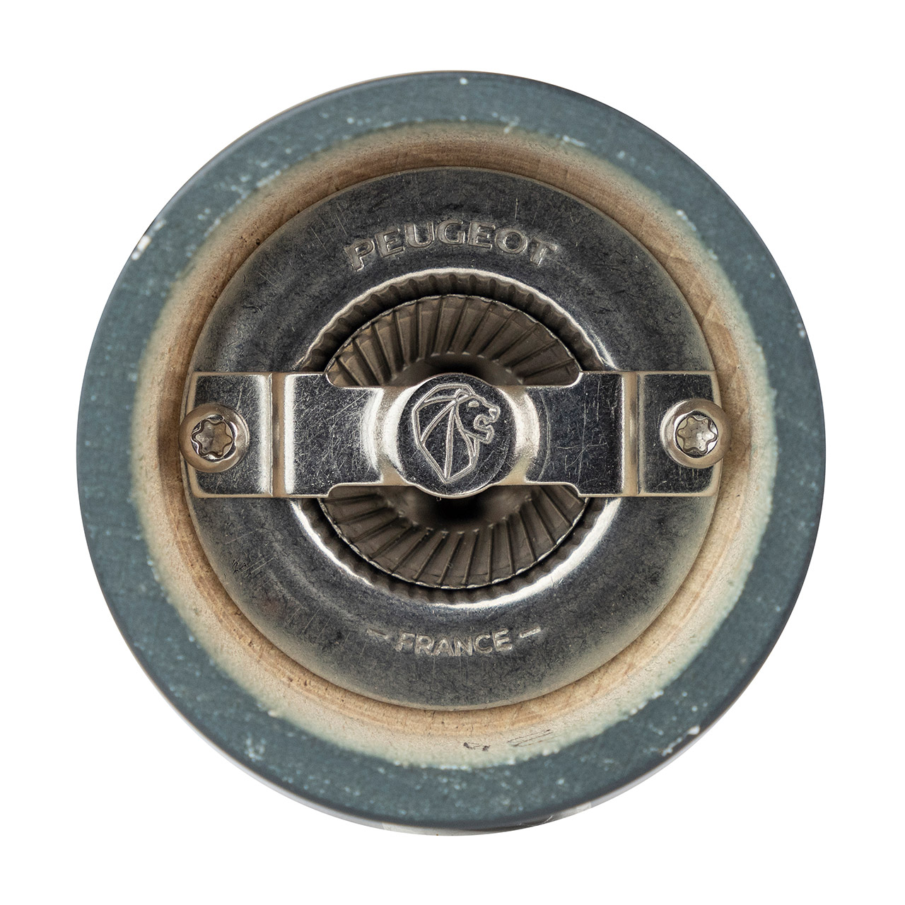 Salt Mill 10 cm slate, Bronze, Maschine, Rad, Sprach