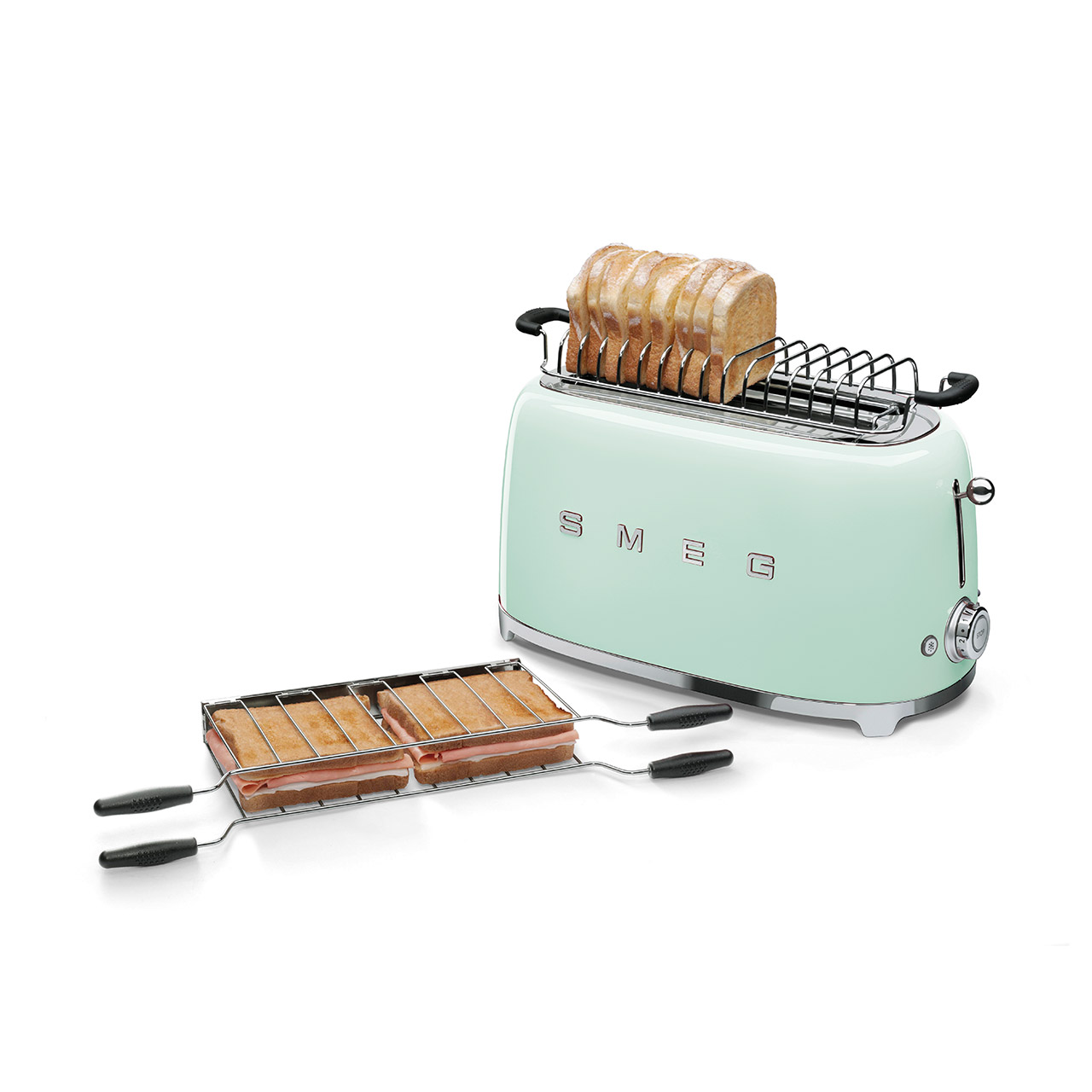 2-Schlitz-Toaster lang pastellgrün