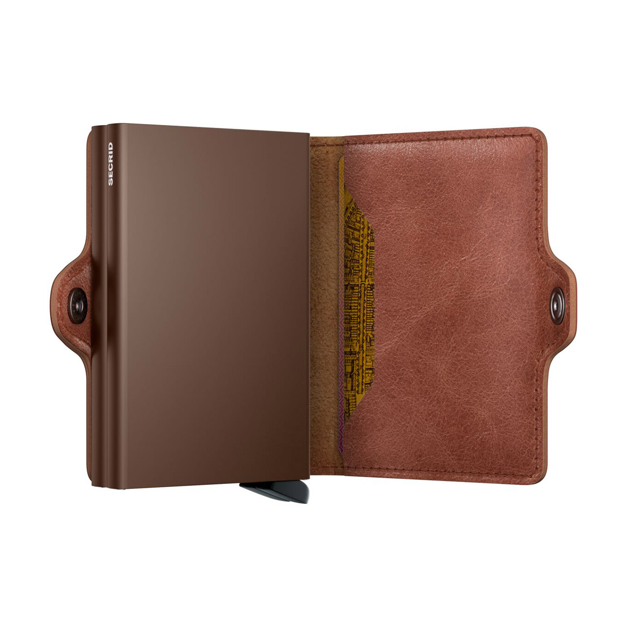 Twinwallet Vintage cognac-brown