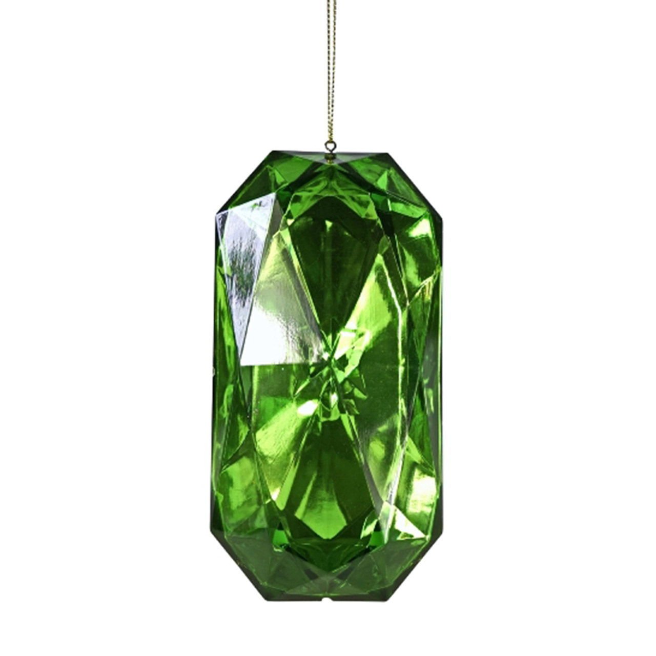 Christmas tree decoration Diamond rectangular Acrylic green, Zubehor, Edelstein, Schmuck, Jade, Smaragd