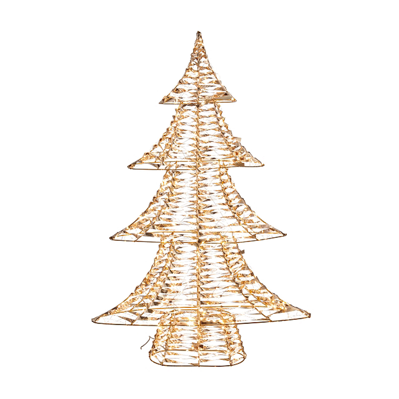 Decorative Christmas tree light 100x68x16 cm champagne, Weihnachten, Weihnachtsdekorationen, Festival