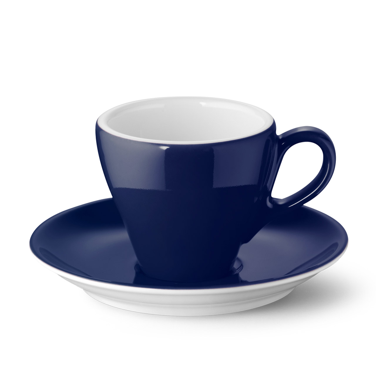 Dibbern 'Solid Color marine', Espressotasse m. U. 0,09 l Classico, Untertasse, Tasse