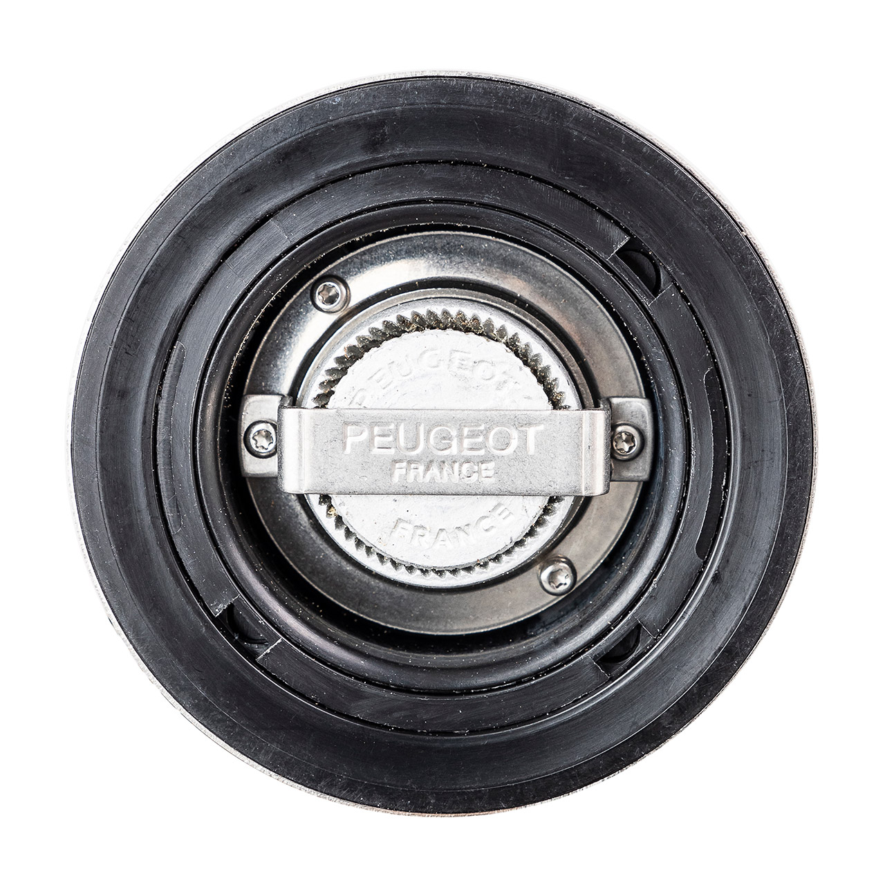 Pfeffermühle 21 cm Olivenholz/Edelstahl Madras, Maschine, Rad, Sprach, Reifen, Leichtmetallfelge